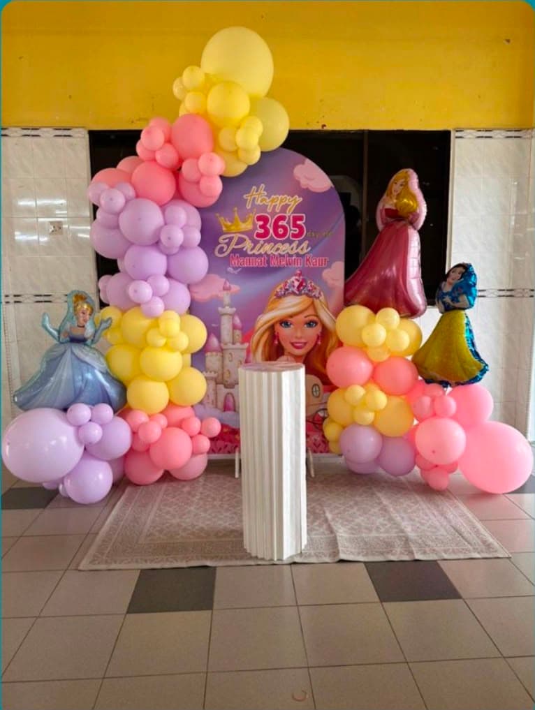 Event stage with flowers
