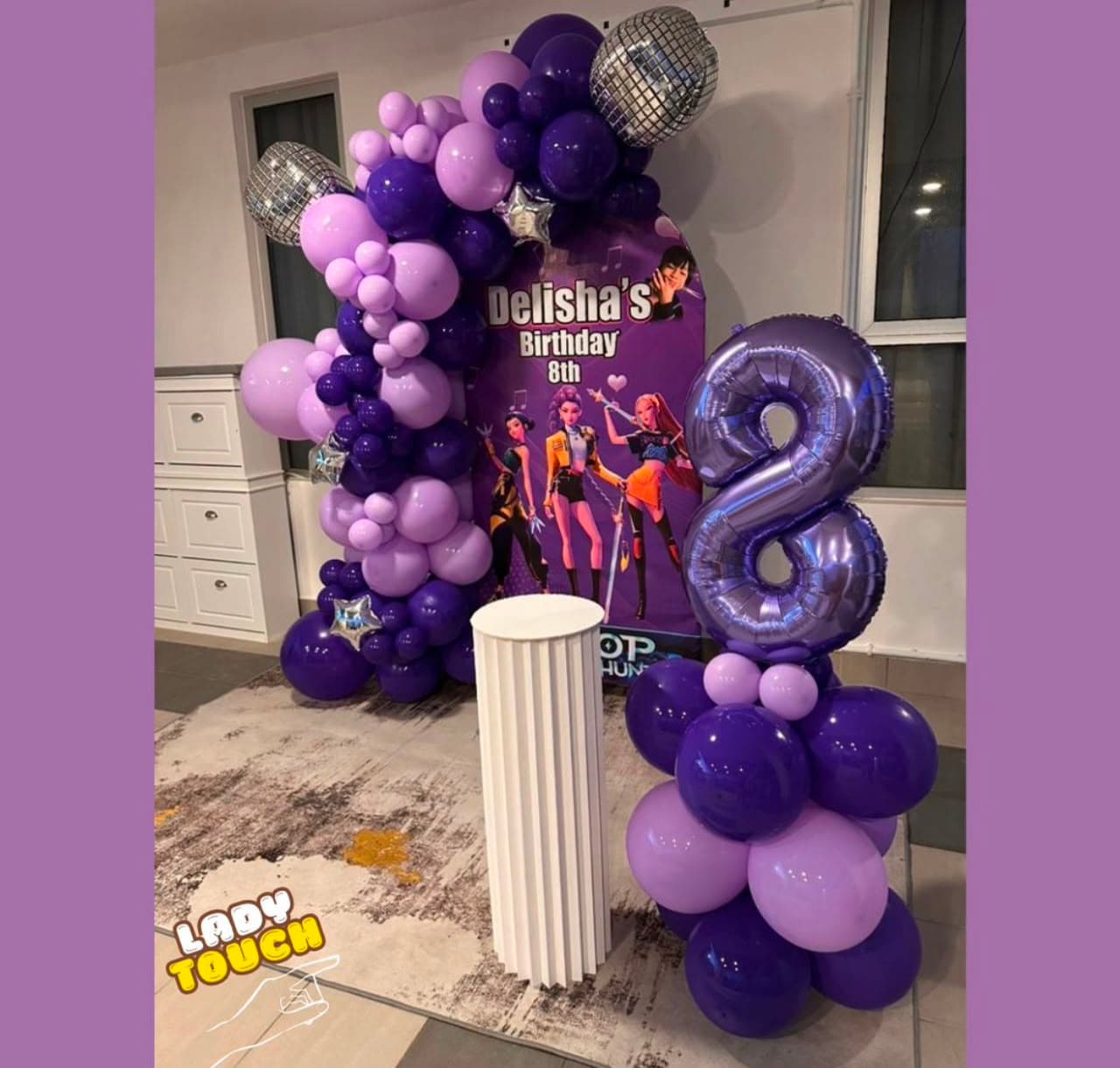 Custom event backdrop
